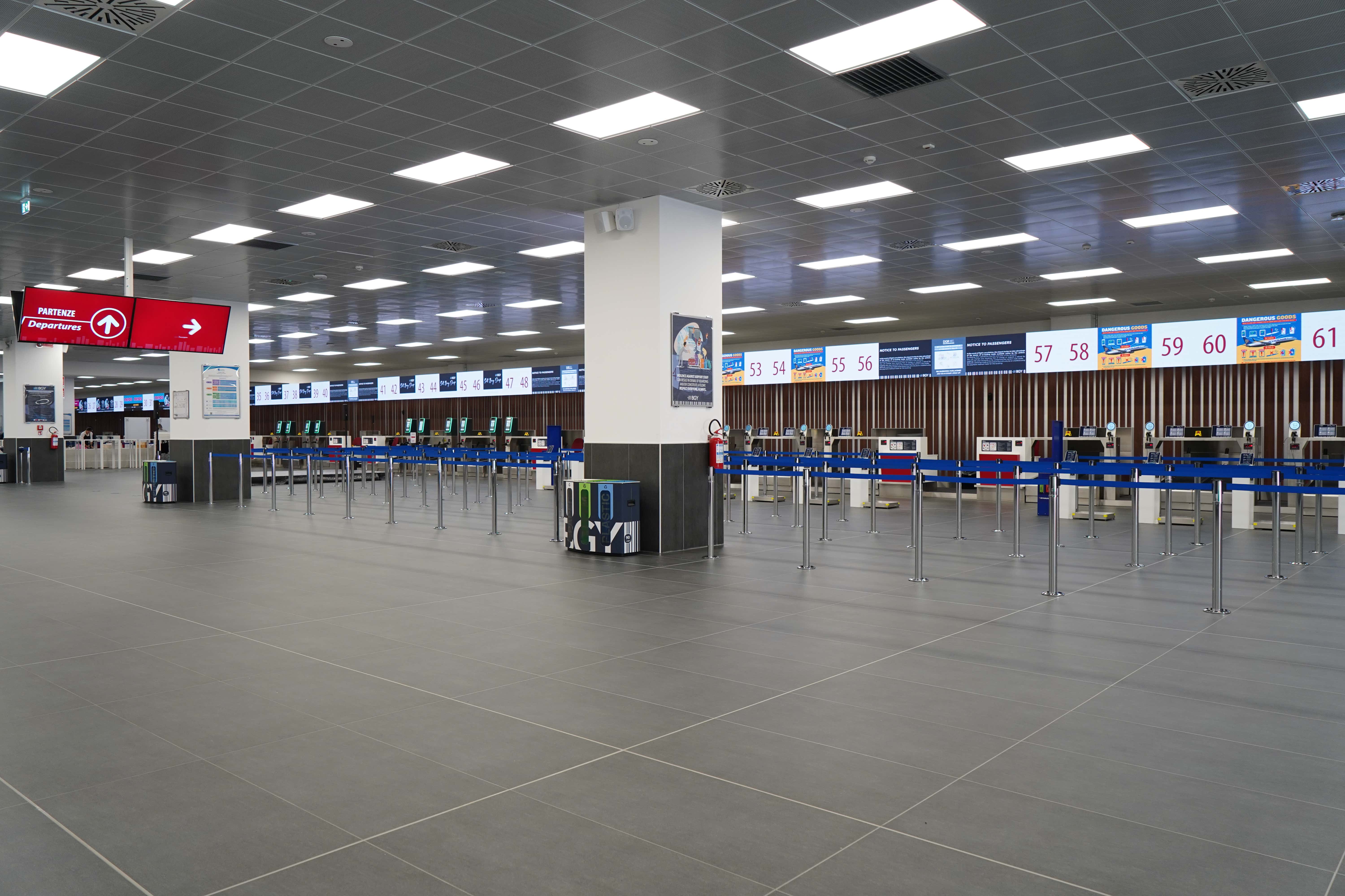 Aeroporto di Orio, nuova area check-in con deposito autonomo del bagaglio